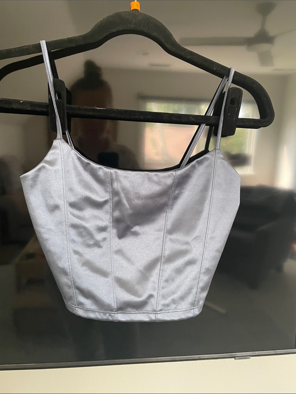 Aeropostale XS blue crop top tank